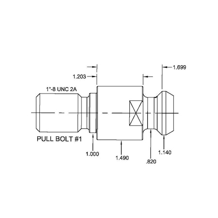 Tj Davies Co PULL BOLT PULL BOLT 1
